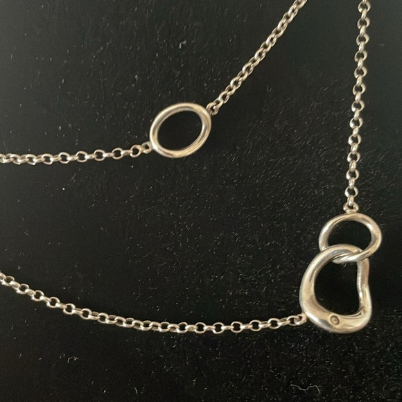 New Hot Diamonds Silver Necklace with two diamonds 0.02 karat. - Picture 2 of 5